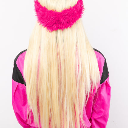 Feestbazaar Ski Hoofdband Pluche Pink