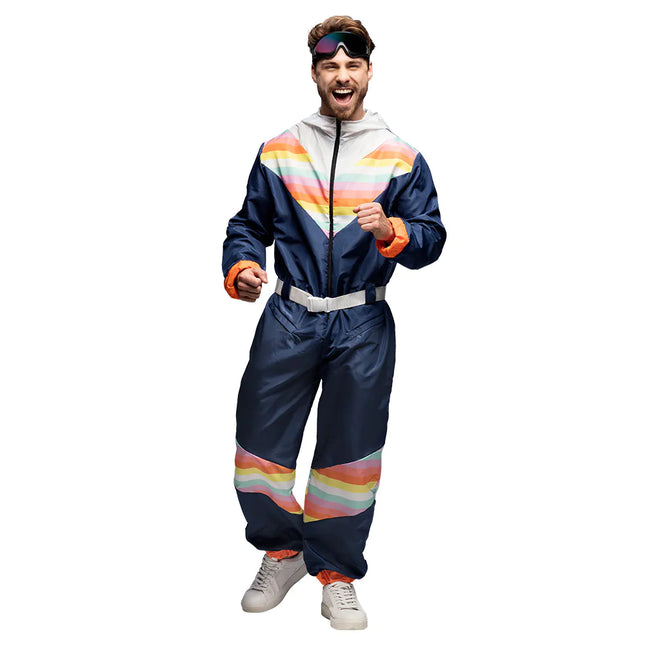 Feestbazaar Ski Outfit Snow Dude Retro Blauw