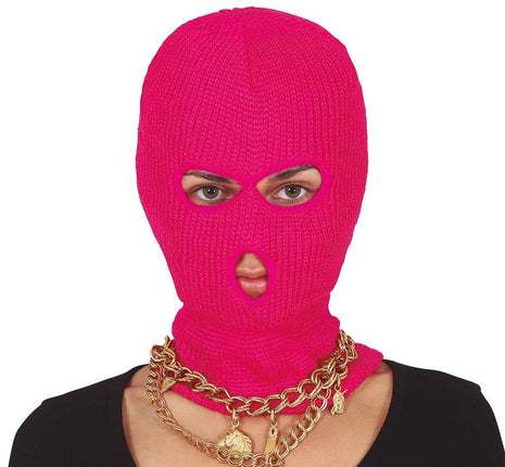 Feestbazaar Skimuts Bivak Neon Pink