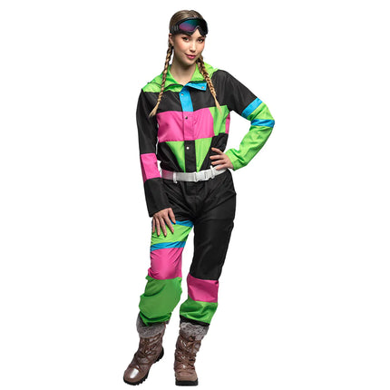 Feestbazaar Skipak 80's Babe Zwart Neon