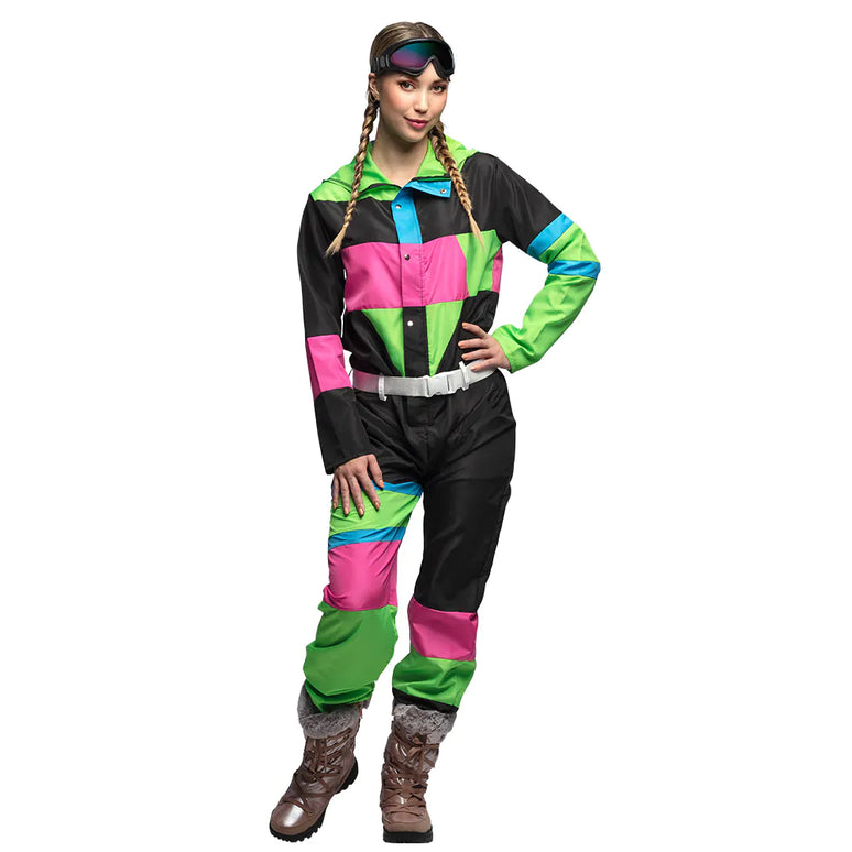 Feestbazaar Skipak 80's Babe Zwart Neon