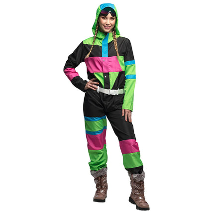 Feestbazaar Skipak 80's Babe Zwart Neon