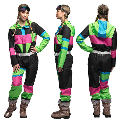 Feestbazaar Skipak 80's Babe Zwart Neon