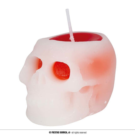 Feestbazaar Skull Kaars Bloed (6cm)