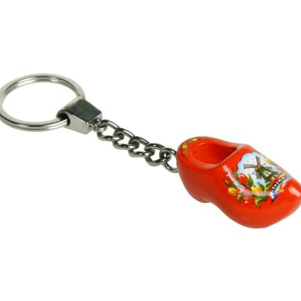 Feestbazaar Sleutelhanger 1 klompje oranje 4cm