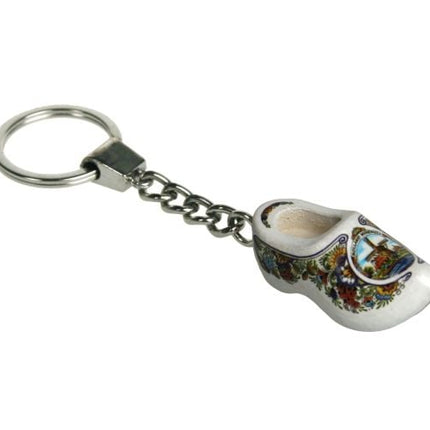 Feestbazaar Sleutelhanger 1 klompje Poly molen 4 cm