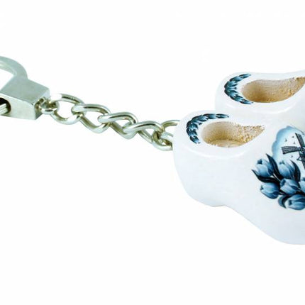 Feestbazaar Sleutelhanger dubbel klompje delfts blauw