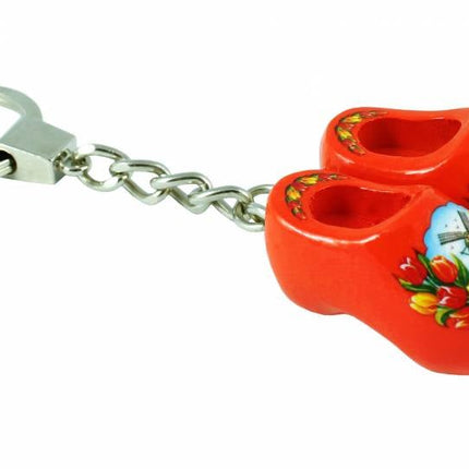 Feestbazaar Sleutelhanger klompje dubbel oranje