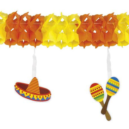 Feestbazaar Slinger met onderhangers Fiesta (4 m)
