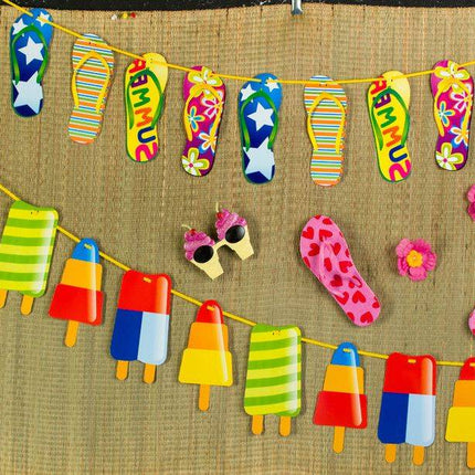 Feestbazaar Slinger met strandslippers - 10 mtr