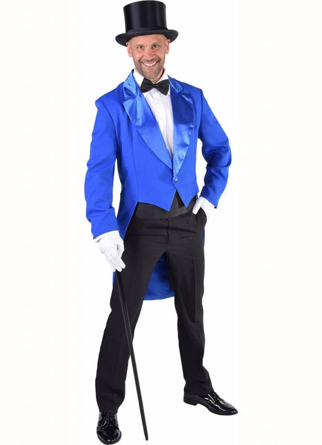 Feestbazaar Slipjas blauw heren Cabaret half gevoerd