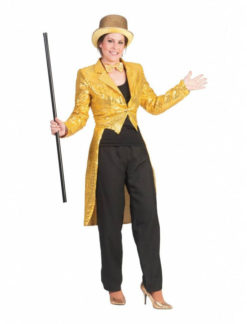 Feestbazaar Slipjas goud pailletten dames