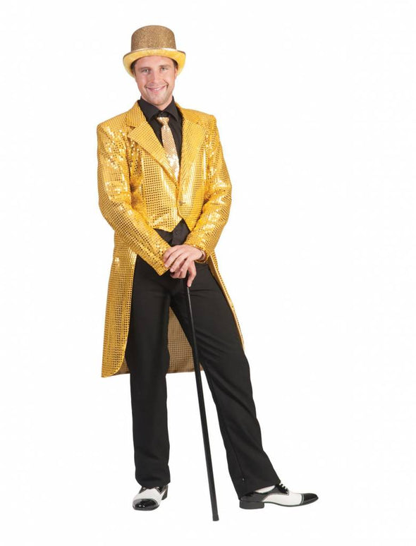 Feestbazaar Slipjas goud pailletten heren