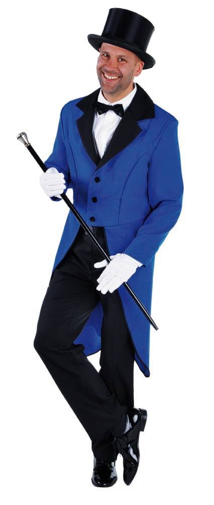 Feestbazaar Slipjas man blauw