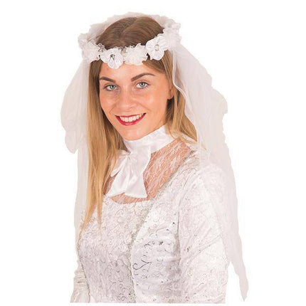 Feestbazaar Sluier bruid met bloemen