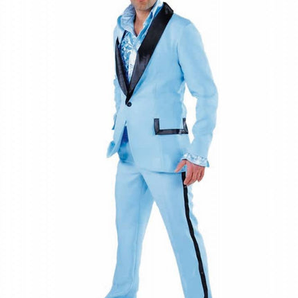 Feestbazaar Smoking Elite pak blauw