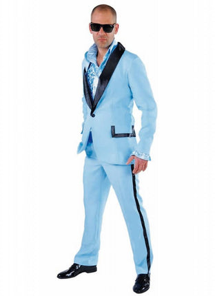 Feestbazaar Smoking Elite pak blauw