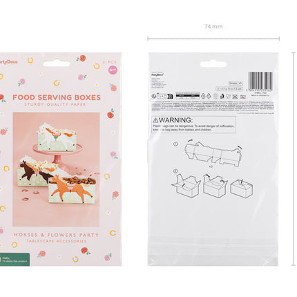 Feestbazaar Snack Box Mix Paarden 3st
