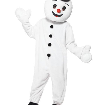 Feestbazaar Sneeuwman mascotte pak