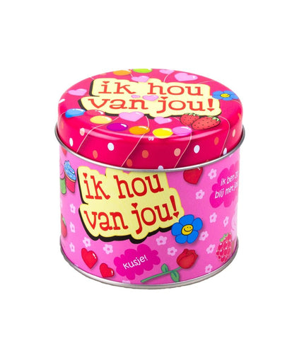 Feestbazaar Snoepblik Ik Hou Van Jou