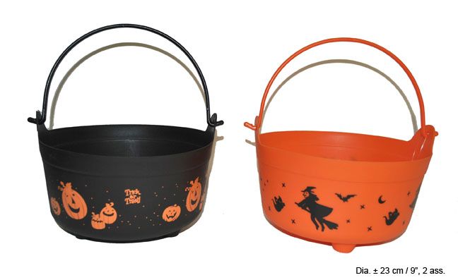 Feestbazaar Snoepemmer Halloween laag model