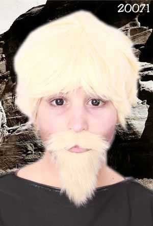 Feestbazaar Snor + baard blond