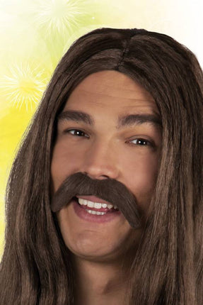 Feestbazaar Snor Bruin Hippie