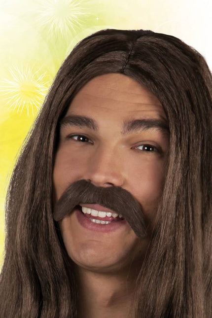 Feestbazaar Snor Bruin Hippie