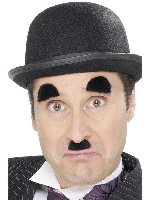 Feestbazaar Snor En Wenkbrauwen Set Chaplin