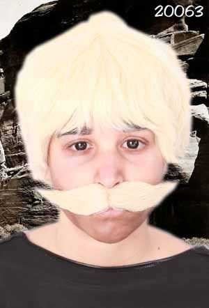 Feestbazaar Snor Ted blond