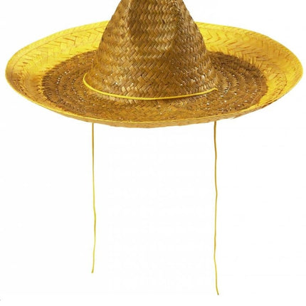 Feestbazaar Sombrero geel 48cm