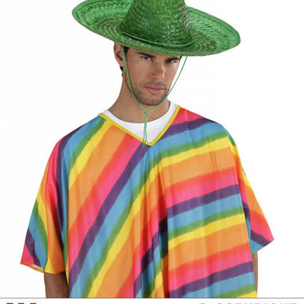 Feestbazaar Sombrero groen 48cm