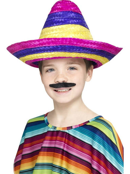 Feestbazaar Sombrero hoed kind multikleur