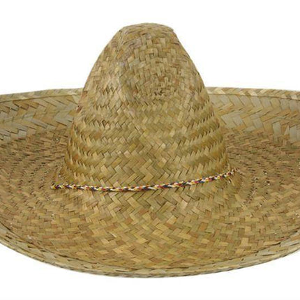 Feestbazaar Sombrero hoed naturel populair