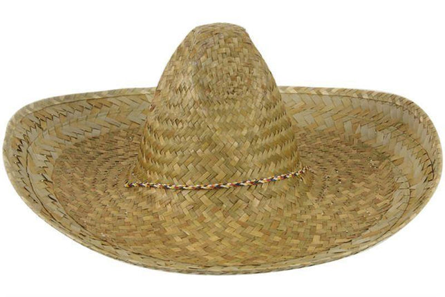 Feestbazaar Sombrero hoed naturel populair