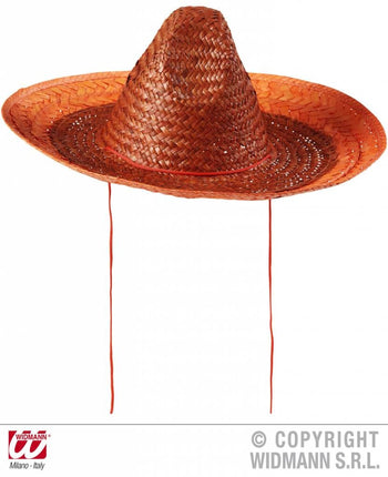 Feestbazaar Sombrero oranje 48cm