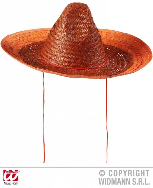 Feestbazaar Sombrero oranje 48cm