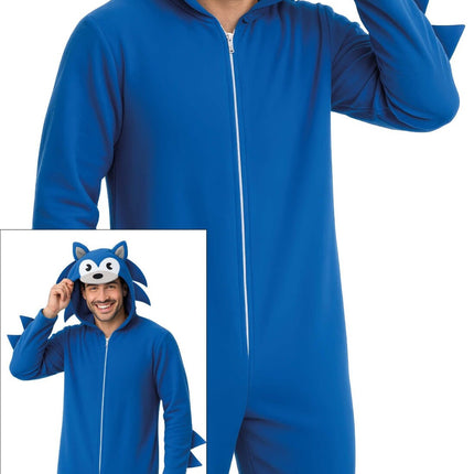 Feestbazaar Sonic Onesie Volwassenen