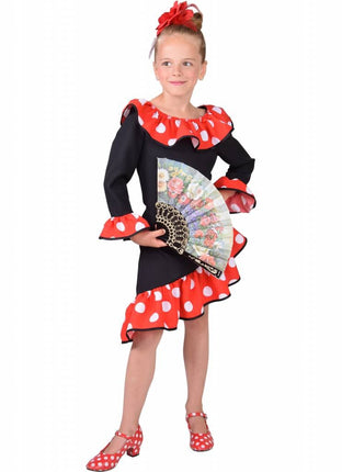 Feestbazaar Spaanse danseres jurkje meisje