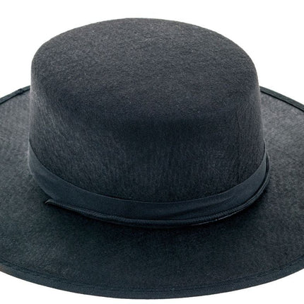 Feestbazaar Spaanse hoed vilt zwart