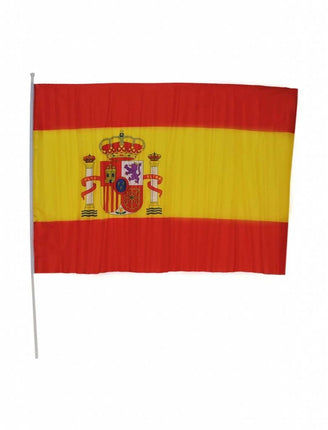Feestbazaar Spaanse vlag op stok 60x90cm