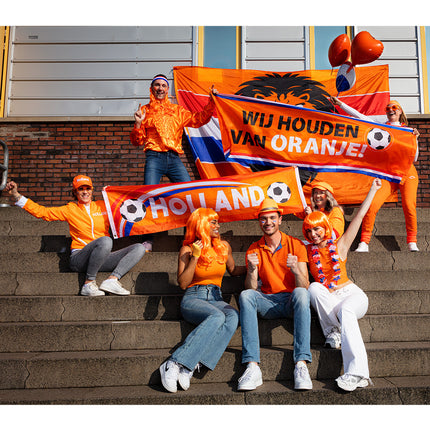 Feestbazaar Spandoek Banner Oranje Holland Voetbal (180x50cm)