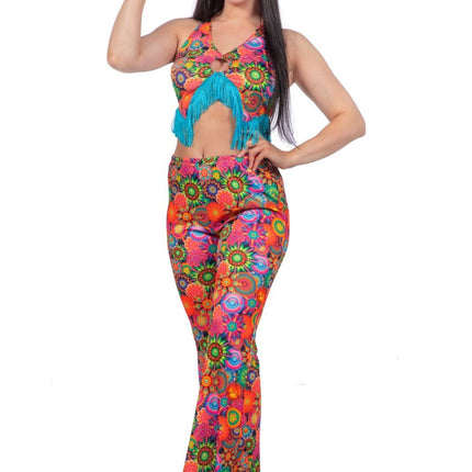 Feestbazaar Sparkling Disco Outfit Dames Multikleur