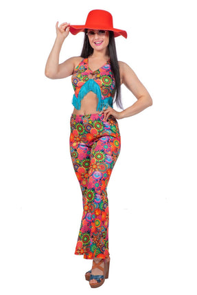 Feestbazaar Sparkling Disco Outfit Dames Multikleur