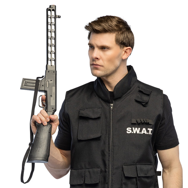 Feestbazaar Speelgoed Machinegeweer Politie Tactisch 69cm