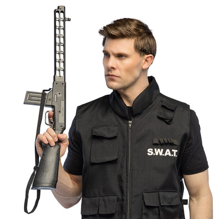 Feestbazaar Speelgoed Machinegeweer Politie Tactisch 69cm