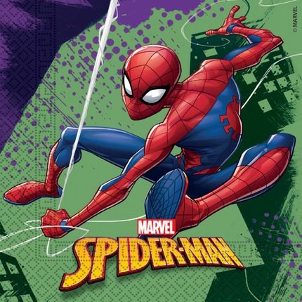 Feestbazaar Spiderman Team Up Servetten (20st)