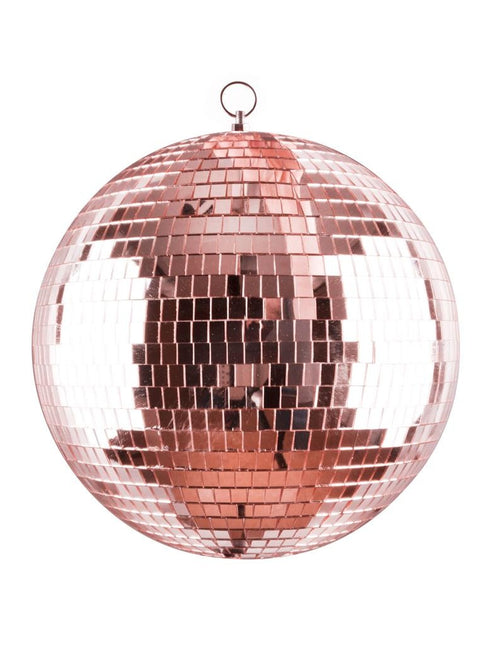 Feestbazaar Spiegelbal Rosegoud 30cm