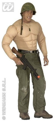 Feestbazaar Spierballenshirt Bodybuilder kostuum