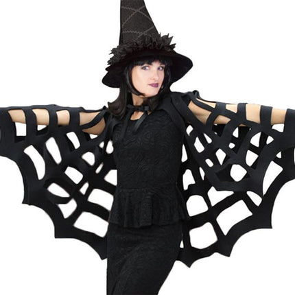 Feestbazaar Spinnen cape Halloween
